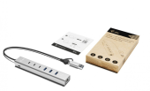 I-TEC Hub USB-C/USB-A Metal Hub 6 port 3xUSBc/3xUSBa  - CAHUBMETAL6LANPD - Zdjęcie 3