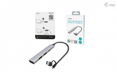 I-TEC Hub USB-C/USB-A Metal 1x USB 3.0 + 3x USB 2.0  - CAHUBMETALMINI4 - Zdjęcie 3