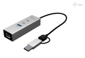 I-TEC Hub metalowy USB-C/USB-A 3 2x USB-C/1x USB-A / 2.5GLAN  - CAMETALG325HUB - Zdjęcie 8