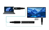 I-TEC Kabel Thunderbolt 4/USB4 Class Pro Cable 240W 2x 4K/120Hz 40Gbps LCD 150 cm - TB4CBL150CMPRO - Zdjęcie 3