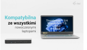 I-TEC Stacja dokująca Thunderbolt 4 Intelligent Dual Display Power Delivery 90W 2x DP Video TB AUDIO LAN  USB-A 10Gbps USB-C 10 Gbps Kensington lock - TB4INTGDUAL4KDOCPD - Zdjęcie 5