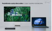 I-TEC Stacja dokująca Thunderbolt 4 Intelligent Dual Display Power Delivery 90W 2x DP Video TB AUDIO LAN  USB-A 10Gbps USB-C 10 Gbps Kensington lock - TB4INTGDUAL4KDOCPD - Zdjęcie 8