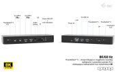 I-TEC Stacja dokująca Thunderbolt 5 Triple Display Docking Station M.2 slot 6xUSB 2.5 GLAN PD 140W - TB5TRIPLEDOCKM2PD - Zdjęcie 9