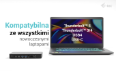 I-TEC Stacja dokująca Thunderbolt 5 Triple Display Docking Station M.2 slot 6xUSB 2.5 GLAN PD 140W - TB5TRIPLEDOCKM2PD - Zdjęcie 10
