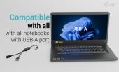 I-TEC HUB USB-A Cable 2 port (2x USB-A)  - U3CBLHUB2A - Zdjęcie 6