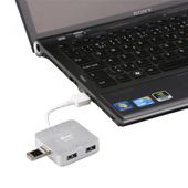 I-TEC USB 3.0 Metal Passive HUB 4 Porty bez zasilacza do Notebooka Ultrabooka Tablet PC Obsługa Windows i Mac OS - U3HUBMETAL402 - Zdjęcie 3