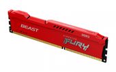 KINGSTON Pamięć DDR3 Fury Beast 8GB (2*4GB)/1600 CL10 czerwona - KF316C10BRK2/8 - Zdjęcie 2