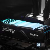 KINGSTON Pamieć DDR4 Fury Beast  RGB 32GB (4*8GB)/3000  CL15 - KF430C15BBAK4/32 - Zdjęcie 8