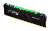 KINGSTON Pamięć DDR4 FURY Beast RGB 16GB(1*16GB)/3200 CL16 - KF432C16BB1A/16 - Zdjęcie 10