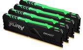 KINGSTON Pamięć DDR4 Fury Beast RGB 64GB (4*16GB)/3200 CL16 - KF432C16BBAK4/64 - Zdjęcie 1