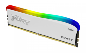 KINGSTON Pamięć DDR4 Fury Beast RGB 8GB(1* 8GB)/3200 CL16 biała - KF432C16BWA/8 - Zdjęcie 2