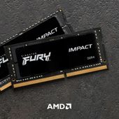 KINGSTON Pamięć DDR4 FURY Impact SODIMM 32GB(2*16GB)/3200 CL20 1Gx8 - KF432S20IB1K2/32 - Zdjęcie 7