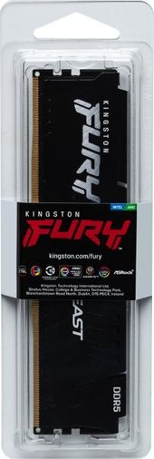 KINGSTON Pamięć DDR5 Fury Beast Black  16GB(1*16GB)/5600  CL40  - KF556C40BB-16 - Zdjęcie 5