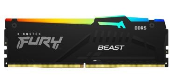 KINGSTON Pamięć DDR5 Fury Beast RGB 64GB(4*16GB)/5600 CL40 czarna - KF556C40BBAK4-64 - Zdjęcie 1