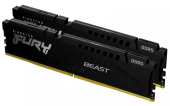 KINGSTON Pamięć DDR5 Fury Beast 64GB(2*32GB)/6000 CL30 EXPO czarna - KF560C30BBEK2-64 - Zdjęcie 1