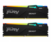 KINGSTON Pamięć DDR5 Fury Beast Bla RGB  32GB(2*16GB)/6000  CL36  - KF560C36BBE2AK2-32 - Zdjęcie 1