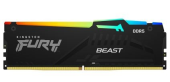 KINGSTON Pamięć DDR5 Fury Beast RGB 64GB(4*16GB)/6000 CL40 czarna - KF560C40BBAK4-64 - Zdjęcie 1