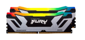 KINGSTON Pamięć DDR5 Fury Renegade Silver RGB 48GB(2*24GB)/8400  CL40 - KF584CU40RSAK2-48 - Zdjęcie 1