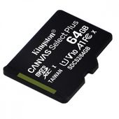 KINGSTON Karta pamięci microSD  64GB Canvas Select Plus 100MB/s  - SDCS2/64GBSP - Zdjęcie 1