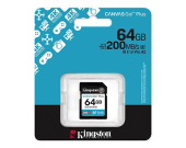 KINGSTON Karta SD 64GB Canvas Go Plus 200/100 MB/s C10 U3 V30 - SDG4/64GB - Zdjęcie 3