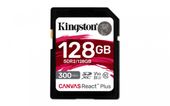 KINGSTON Karta pamięci SD 128GB Canvas React Plus 300/260 UHS-II U3 - SDR2/128GB - Zdjęcie 1