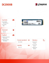 KINGSTON Dysk SSD DC2000B 960GB PCIe 4.0 NVMe M.2 - SEDC2000BM8/960G - Zdjęcie 6