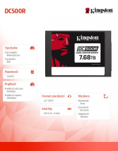 KINGSTON Dysk SSD DC500R 7680GB  - SEDC500R/7680G - Zdjęcie 4