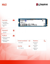 KINGSTON Dysk SSD NV2 1000GB M.2 2280 PCI-e 4.0 NVMe 3500/2100 - SNV2S/1000G - Zdjęcie 3