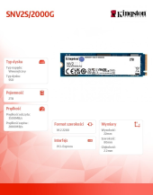 KINGSTON Dysk SSD NV2 2000GB M.2 2280 PCI-e 4.0 NVMe 3500/2800 - SNV2S/2000G - Zdjęcie 4