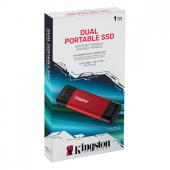 KINGSTON Dysk zewnętrzny SSD 1TB DualPortable USB-A/C 3.2 Gen2 - SPSD/1TB - Zdjęcie 4