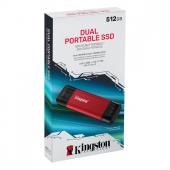 KINGSTON Dysk zewnętrzny SSD 512GB DualPortable USB-A/C 3.2 Gen2 - SPSD/512GB - Zdjęcie 4
