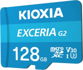 KIOXIA Karta microSD 128GB Gen2 UHS-I U3 V30 adapter Exceria - LMEX2L128GG2 - Zdjęcie 3
