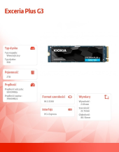 KIOXIA Dysk SSD Exceria Plus G3 2TB NVMe - LSD10Z002TG8 - Zdjęcie 5