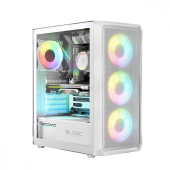 LOGIC CONCEPT Obudowa Komputerowa Logic Portos ARGB Midi USB 3.0 Biała  - AT-PORTOS-20-0000000-0002 - Zdjęcie 1