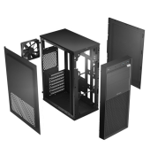 LOGIC CONCEPT Obudowa komputerowa J23 PRO czarna  - LC-A-J23PR-1F-B - Zdjęcie 4