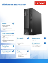 LENOVO Komputer ThinkCentre Neo 50s G4 SFF 12JF0026PB W11Pro i7-13700/16GB/512GB/INT/3YRS OS  - 12JF0026PB - Zdjęcie 6