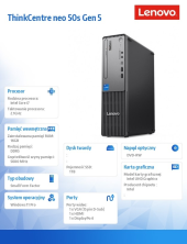 LENOVO Komputer ThinkCentre Neo 50s G5 SFF 12XF0028PB W11Pro i77-14700/16GB/1TB/INT/DVD/3YRS OS  - 12XF0028PB - Zdjęcie 7