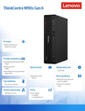LENOVO Komputer ThinkCentre M90s G6 SFF 12YU0010PB W11Pro Ultra 5 245/16GB/512GB/INT/DVD/vPro/3YRS OS + 1YR Premier  - 12YU0010PB - Zdjęcie 7