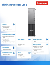 LENOVO Komputer ThinkCentre Neo 55s G6 SFF 13FK001NPB W11Pro 5 330/16GB/512GB/RTX 3050 6GB/3YRS OS  - 13FK001NPB - Zdjęcie 9