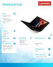 LENOVO Laptop ThinkPad X1 Fold 20RL000WPB W10Pro i5-L16G7/1TB/INT/13.3QXGA/Touch/3YRS Premier Support  - 20RL000WPB - Zdjęcie 6