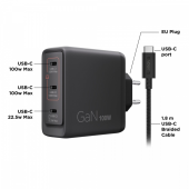 LENOVO Ładowarka Multi-port USB-C 100W GaN 40AW100BEU - 40AW100BEU - Zdjęcie 7