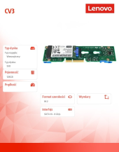 LENOVO Dysk SSD CV3 128GB SATA 6Gbps Non-Hot Swap 7N47A00130 - 7N47A00130 - Zdjęcie 2