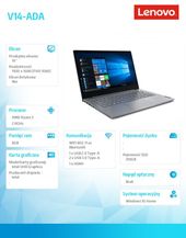 LENOVO Laptop V14-ADA 82C600DMPB W10Home 3250U/8GB/256GB/INT/14.0/Iron Grey/2YRS CI  - 82C600DMPB - Zdjęcie 5