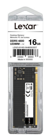 LEXAR Pamięć do PC DDR5 16GB(1*16GB)/4800 CL40  - LD5DU016G-B4800GSST - Zdjęcie 2