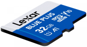 LEXAR Karta pamięci microSDHC 32GB C10 A1 U3 V10 100MB/s Blue Plus - LMSBLPL032G-BNANG - Zdjęcie 5