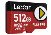LEXAR Karta pamięci microSDHX PLAY PRO 512GB EXPRESS 7.1 900MB/s - LMSXPS0512G-BNNNG - Zdjęcie 3