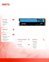 LEXAR Dysk SSD NM710 2TB NVMe M.2 2280 4850/4500MB/s - LNM710X002T-RNNNG - Zdjęcie 9