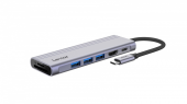 LEXAR Hub 7-in-1 USB-C USB3.2 Gen1. Type-C, 3xUSB-A HDMI, SD, microSD slot. PD 100W  - LPAH31N-RNHNG - Zdjęcie 10