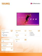 LG Monitor wielkoformatowy 110 cali 110UM5J UHD IPS 500cd/m2 16/7 - 110UM5J - Zdjęcie 6