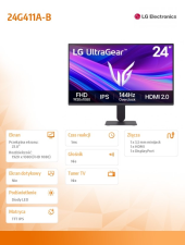 LG Monitor 24G411A-B 23,8 cala IPS Ultragear  - 24G411A-B - Zdjęcie 6